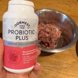 Dorwest Probiotic Plus for Dogs daily microbiome supplement