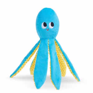 BARK Odd Otto octopus dog toy with hidden squeaker ball