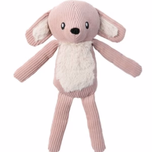 FuzzYard Life Bunny plush squeaky dog toy soft blush